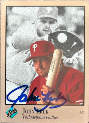 John Kruk Signed 1992 Studio Baseball Card - Philadelphia Phillies