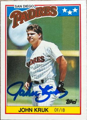 John Kruk Signed 1988 Topps UK Minis Baseball Card - San Diego Padres