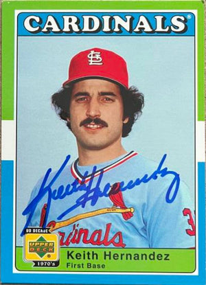 Keith Hernandez Signed 2001 Upper Deck Decade 1970s Baseball Card - St Louis Cardinals #56