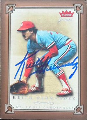 Keith Hernandez Signed 2004 Fleer Greats of the Game Baseball Card - St Louis Cardinals