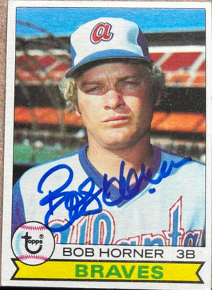 Bob Horner Signed 1979 Topps Baseball Card - Atlanta Braves