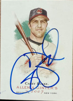 Casey Blake Signed 2007 Allen & Ginter Baseball Card - Cleveland Indians