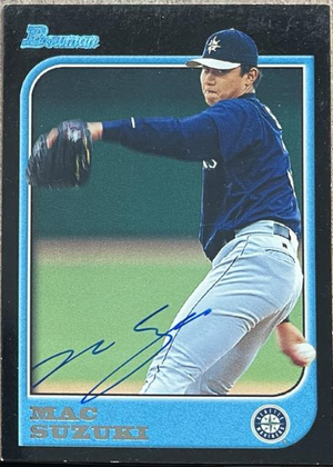 Mac Suzuki Signed 1997 Bowman Baseball Card - Seattle Mariners