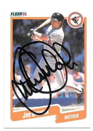 Joe Orsulak Signed 1990 Fleer Baseball Card - Baltimore Orioles