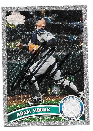 Adam Moore Signed 2011 Topps Diamond Anniversary Baseball Card - Seattle Mariners - PastPros