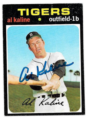 Al Kaline Signed 1971 Topps Baseball Card - Detroit Tigers - PastPros
