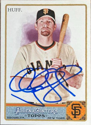 Aubrey Huff Signed 2011 Allen & Ginter Factory Set Baseball Card - San Francisco Giants - PastPros