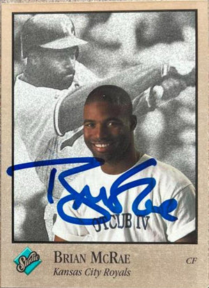 Brian McRae Signed 1992 Studio Baseball Card - Kansas City Royals - PastPros