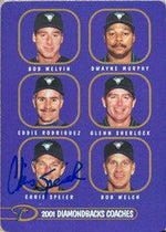 Chris Speier Signed 2001 Keebler Baseball Card - Arizona Diamondbacks - PastPros