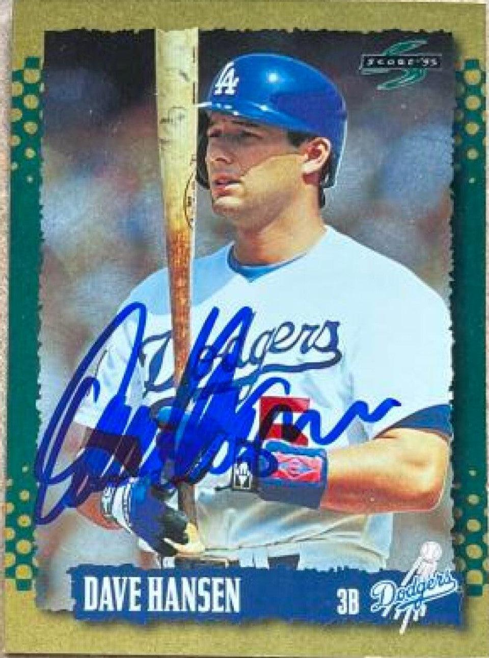 Dave Hansen Signed 1995 Score Gold Rush Baseball Card - Los Angeles Dodgers - PastPros
