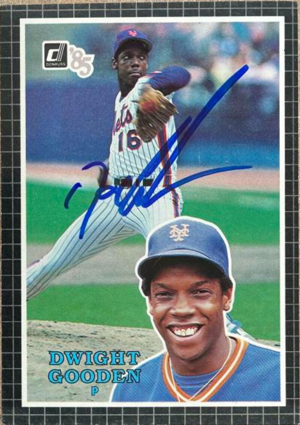 Dwight Gooden Signed 1985 Donruss Action All-Stars Baseball Card - New York Mets - PastPros