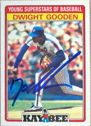 Dwight Gooden Signed 1986 Topps Kay-Bee Young Superstars Baseball Card - New York Mets - PastPros