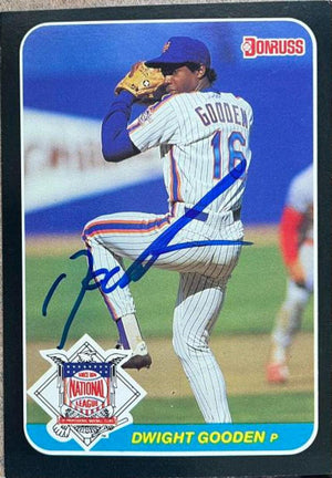 Dwight Gooden Signed 1987 Donruss All-Stars Baseball Card - New York Mets - PastPros