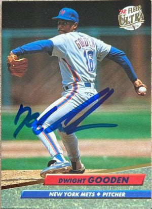 Dwight Gooden Signed 1992 Fleer Ultra Baseball Card - New York Mets - PastPros