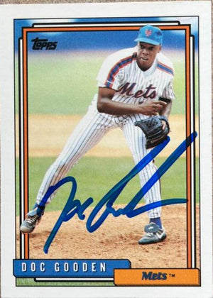 Dwight Gooden Signed 1992 Topps Baseball Card - New York Mets - PastPros
