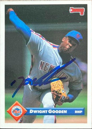 Dwight Gooden Signed 1993 Donruss Baseball Card - New York Mets - PastPros