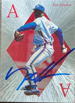 Dwight Gooden Signed 1993 Score Select Aces Baseball Card - New York Mets - PastPros