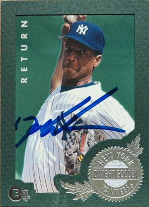 Dwight Gooden Signed 1996 E-Motion XL Baseball Card - New York Yankees - PastPros