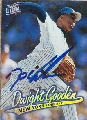 Dwight Gooden Signed 1997 Fleer Ultra Baseball Card - New York Yankees - PastPros