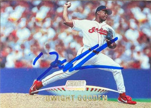 Dwight Gooden Signed 1999 Stadium Club Baseball Card - Cleveland Indians - PastPros