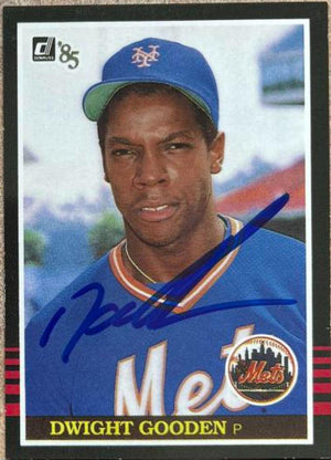 Dwight Gooden Signed 2005 Donruss (1985 Reprints) Baseball Card - New York Mets - PastPros