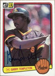 Garry Templeton Signed 1983 Donruss Baseball Card - San Diego Padres - PastPros