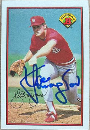 Joe Magrane Signed 1989 Bowman Baseball Card - St Louis Cardinals - PastPros