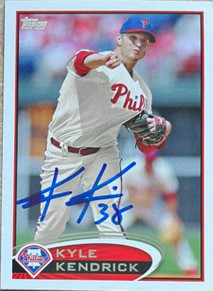 Kyle Kendrick Signed 2012 Topps Baseball Card - Philadelphia Phillies - PastPros