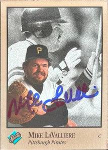 Mike Lavalliere Signed 1992 Studio Baseball Card - Pittsburgh Pirates - PastPros