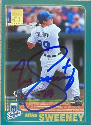 Mike Sweeney Signed 2001 Topps Baseball Card - Kansas City Royals - PastPros