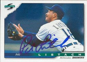 Pat Listach Signed 1996 Score Baseball Card - Milwaukee Brewers - PastPros