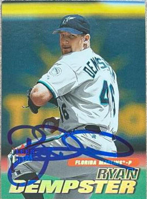Ryan Dempster Signed 2001 Fleer Ultra Baseball Card - Florida Marlins - PastPros