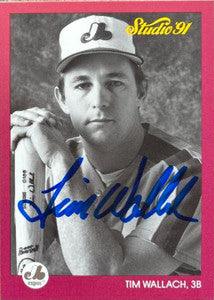 Tim Wallach Signed 1991 Studio Baseball Card - Montreal Expos - PastPros