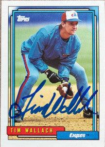Tim Wallach Signed 1992 Topps Baseball Card - Montreal Expos - PastPros