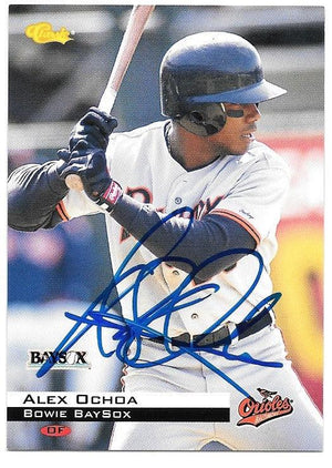 Alex Ochoa Signed 1994 Classic Baseball Card - Bowie Baysox - PastPros