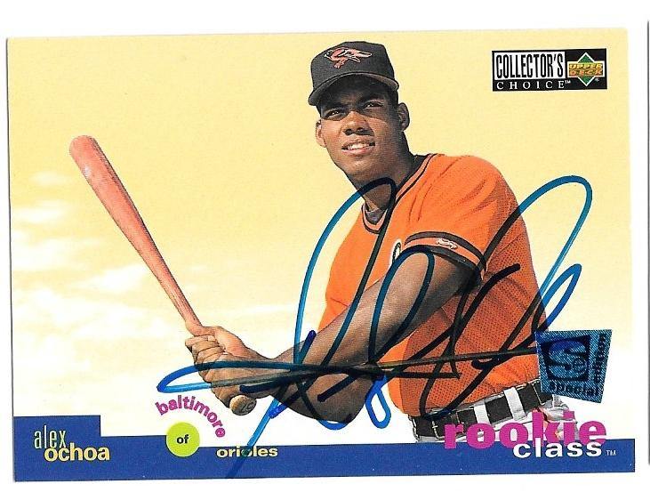 Alex Ochoa Signed 1995 Collector's Choice SE Baseball Card - Baltimore Orioles - PastPros
