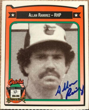Allan Ramirez Signed 1991 Orioles Crown Baseball Card - Baltimore Orioles - PastPros