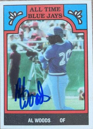 Alvis Woods Signed 1986 TCMA All-Time Blue Jays Baseball Card - Toronto Blue Jays - PastPros