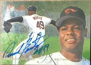 Armando Benitez Signed 1995 Flair Baseball Card - Baltimore Orioles - PastPros