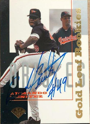 Armando Benitez Signed 1995 Leaf Gold Rookies Baseball Card - Baltimore Orioles - PastPros