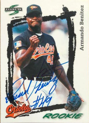 Armando Benitez Signed 1995 Score Baseball Card - Baltimore Orioles - PastPros