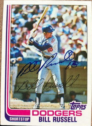 Bill Russell Signed 1982 Topps Baseball Card - Los Angeles Dodgers - PastPros