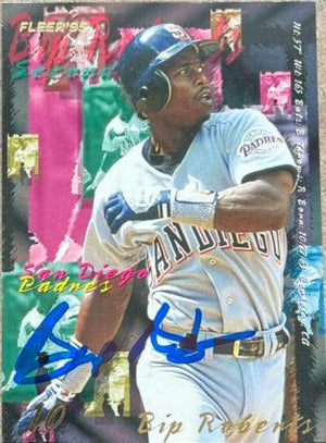 Bip Roberts Signed 1995 Fleer Baseball Card - San Diego Padres - PastPros