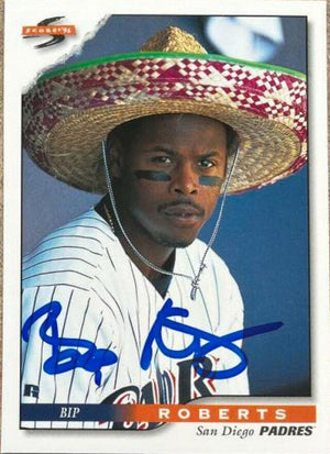Bip Roberts Signed 1996 Score Baseball Card - San Diego Padres - PastPros