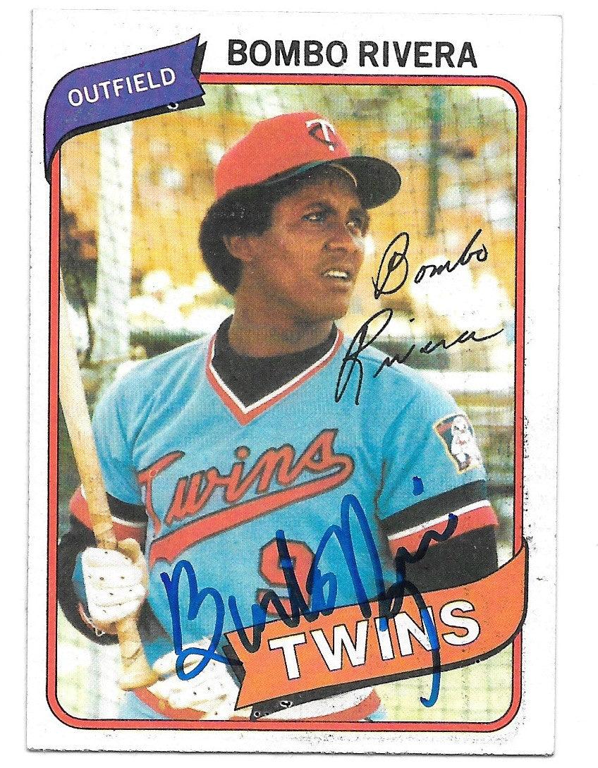 Bombo Rivera Signed 1980 Topps Baseball Card - Minnesota Twins - PastPros