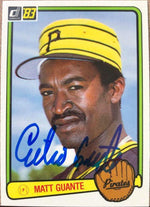 Cecilio Guante Signed 1983 Donruss Baseball Card - Pittsburgh Pirates - PastPros