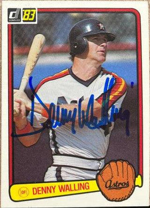 Denny Walling Signed 1983 Donruss Baseball Card - Houston Astros - PastPros