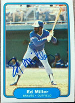 Ed Miller 1982 Fleer Baseball Card - Atlanta Braves - PastPros