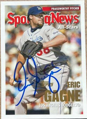 Eric Gagne Signed 2005 Topps Baseball Card - Los Angeles Dodgers #728 - PastPros
