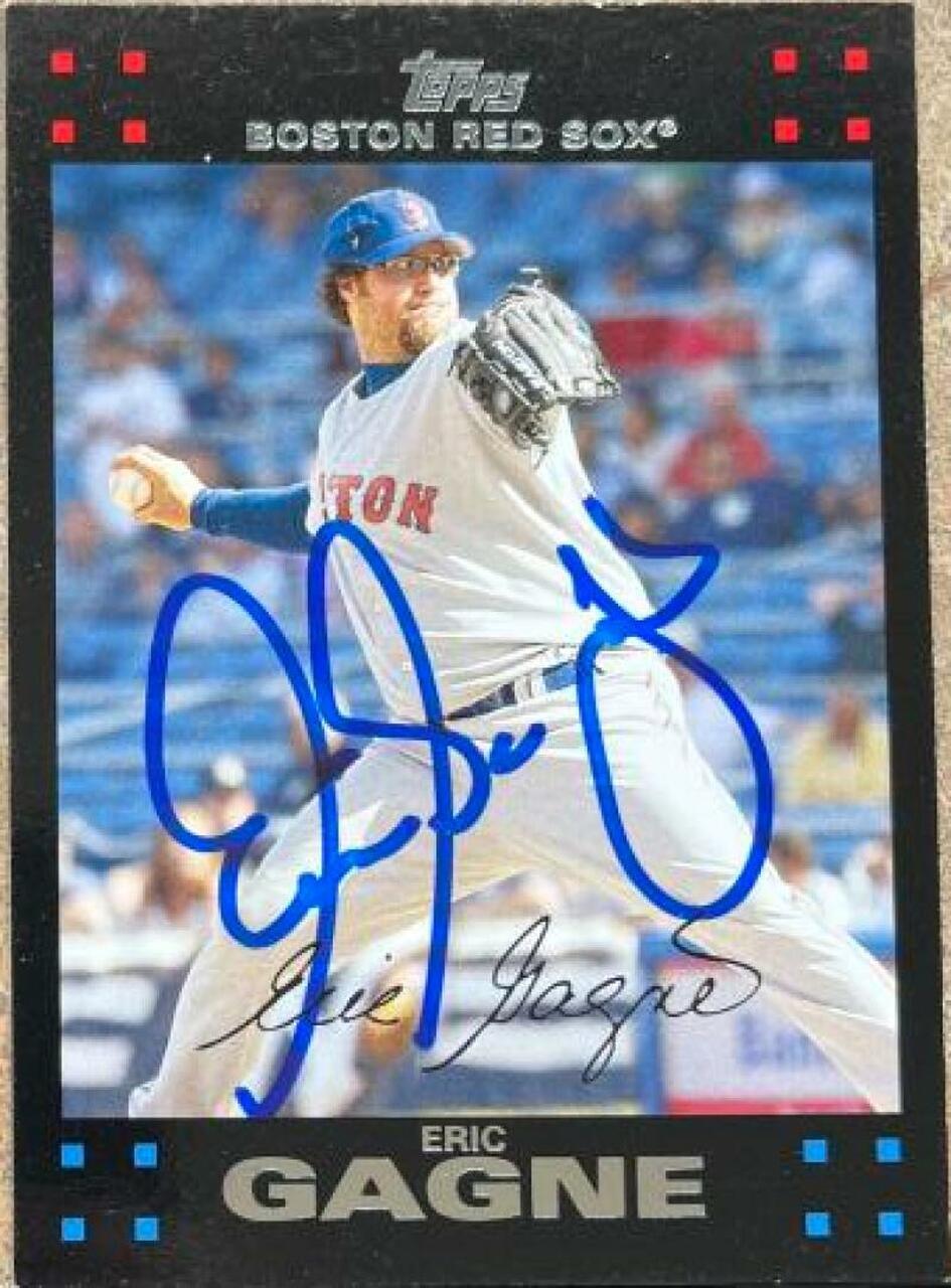 Eric Gagne Signed 2007 Topps Update & Highlights Baseball Card - Boston Red Sox - PastPros